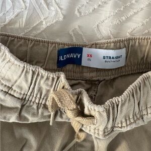Old Navy Beige Straight-Leg Pants